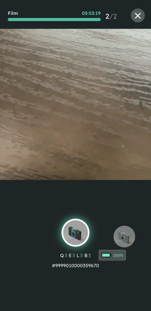 SNPITのSTARTERカメラで写真を撮影する画面